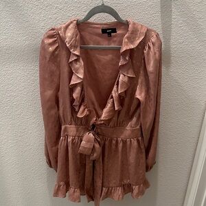 Elegant Ruffled Blouse in Pink by ASTR